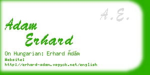 adam erhard business card